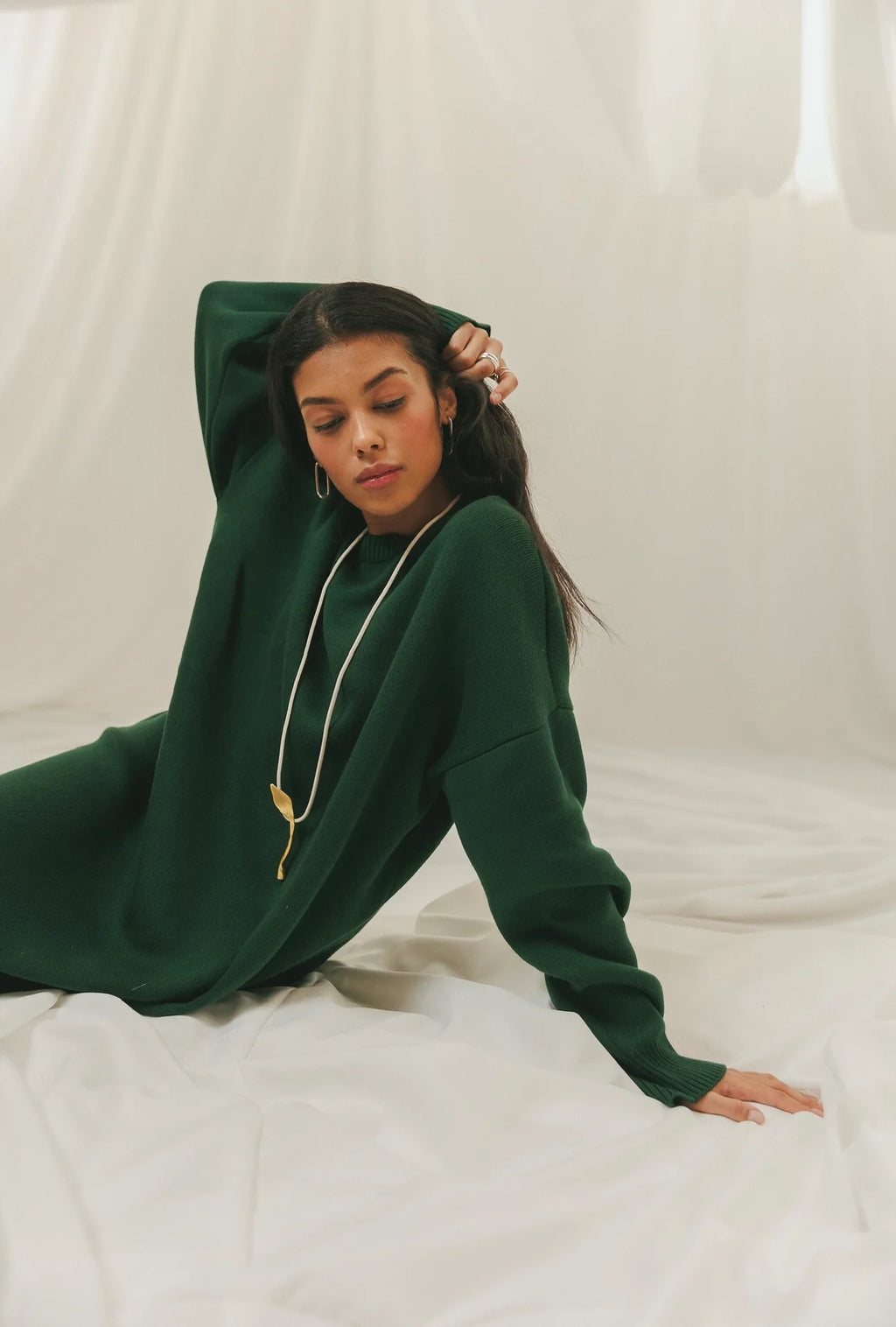 Oversized Knit Maxi Dress