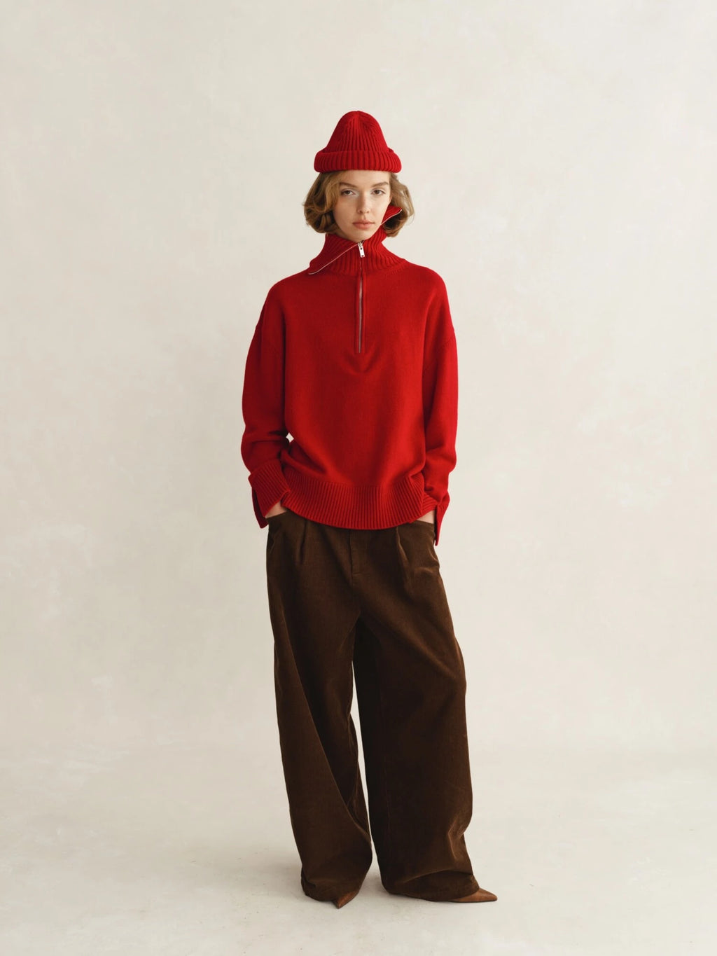 Connor Half-Zip Knit Sweater