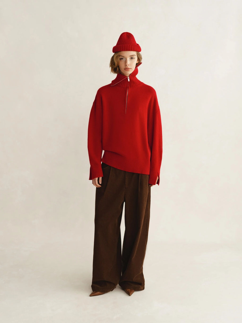 Connor Half-Zip Knit Sweater
