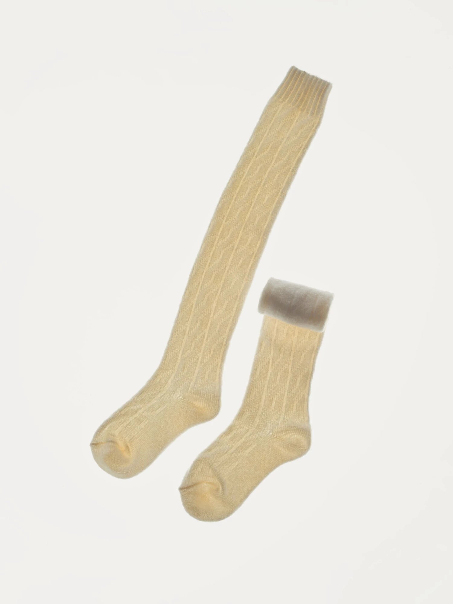 Holidays Angora Knee Socks