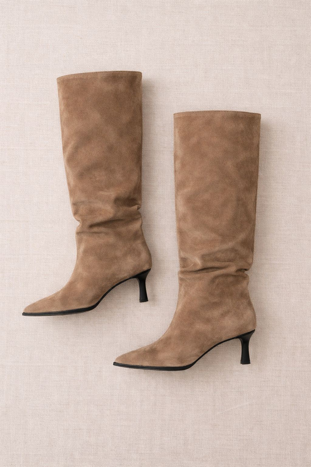 Emma Beige Leather Boots