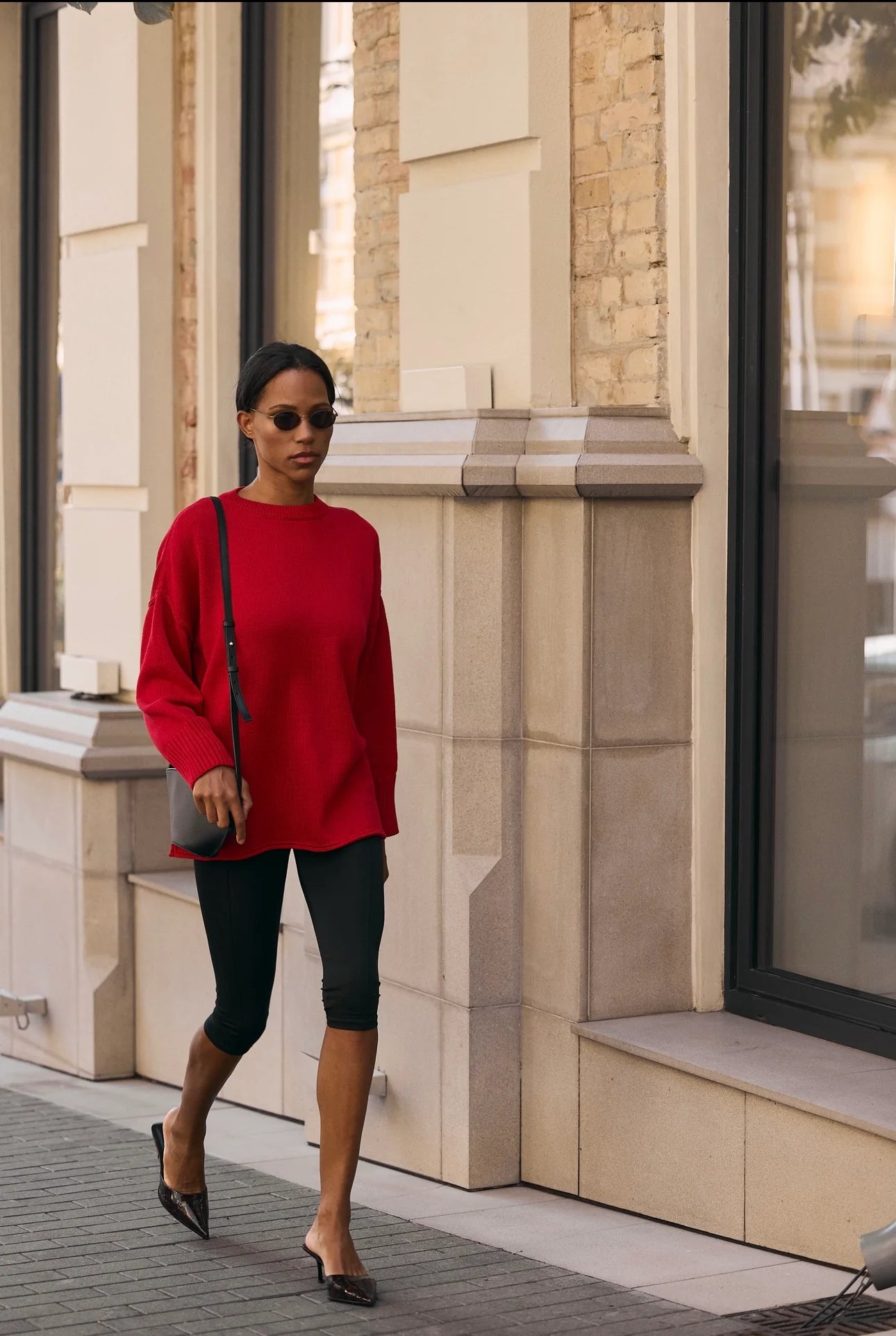 Exposed Seam Cotton Sweater