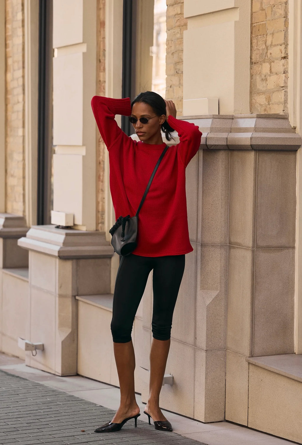 Exposed Seam Cotton Sweater