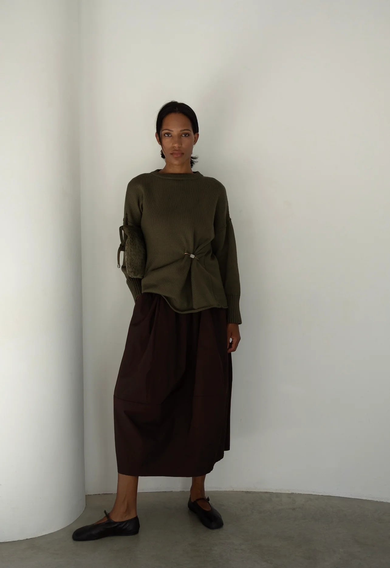Exposed Seam Cotton Sweater