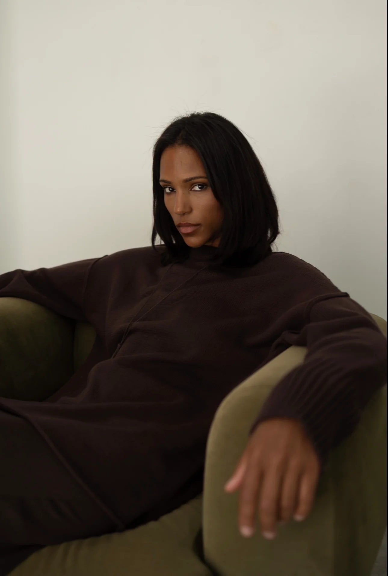 Exposed Seam Cotton Sweater