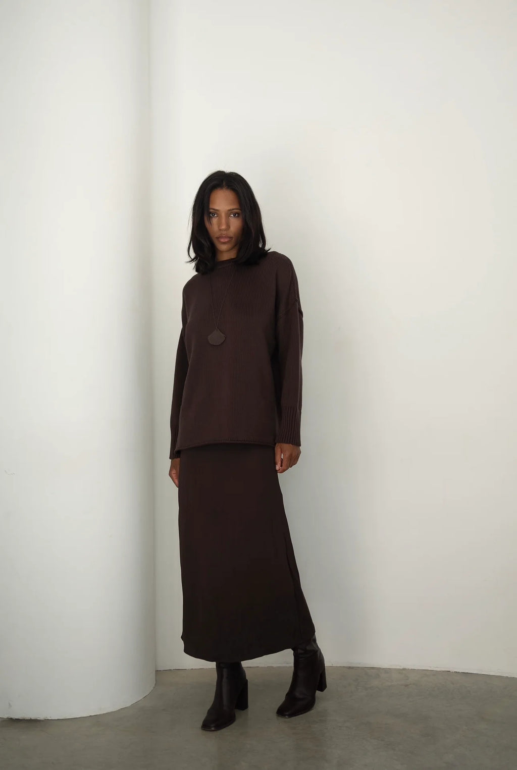 Exposed Seam Cotton Sweater