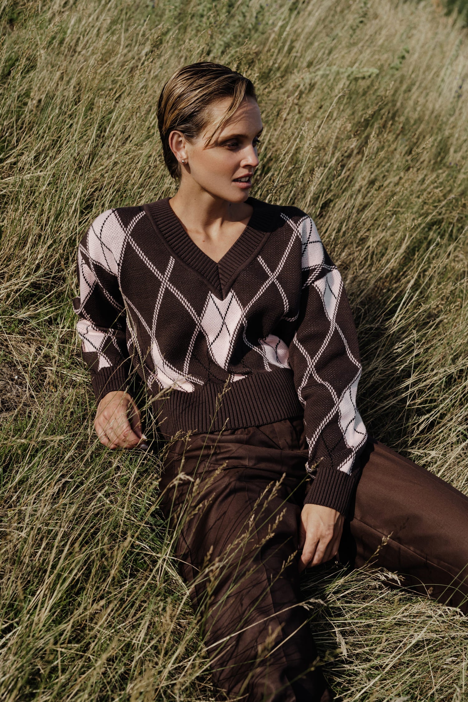 Diamond Knit Sweater