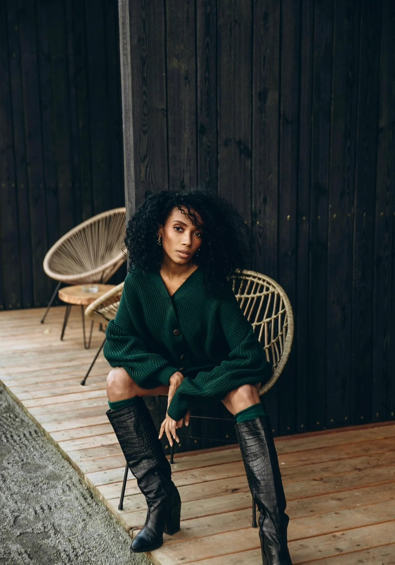 Oversized cardigan "Corn"
