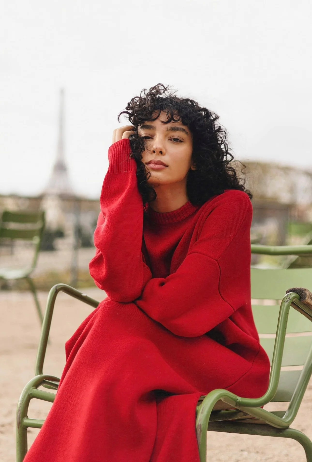 Oversized Knit Maxi Dress