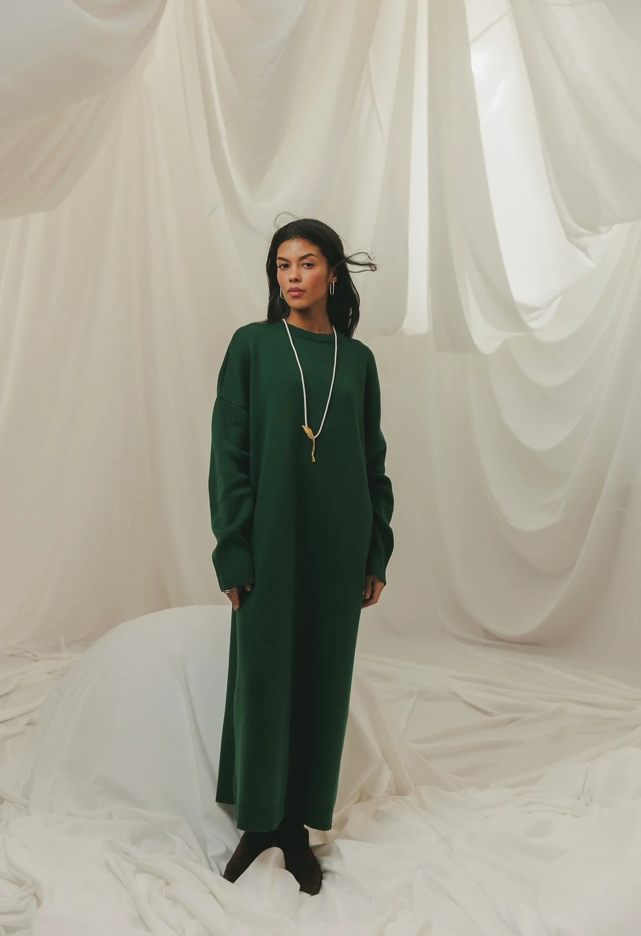 Oversized Knit Maxi Dress