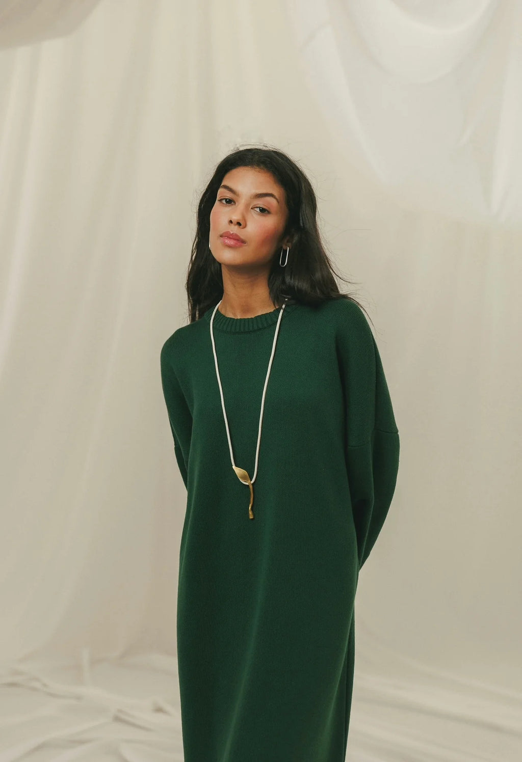 Oversized Knit Maxi Dress