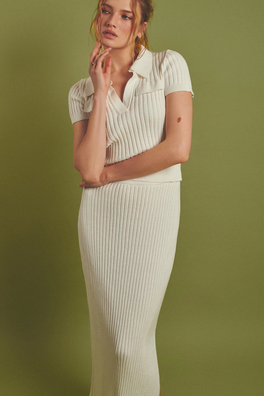 Knit Set with Skirt