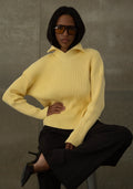 Cotton Ribbed Knit Sweater