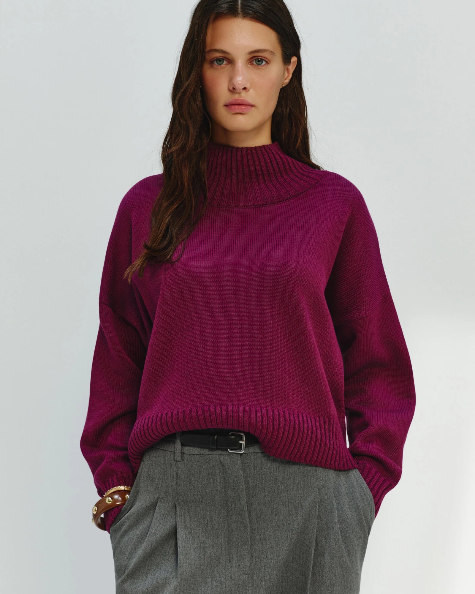 Agnes Cropped Knit Jumper