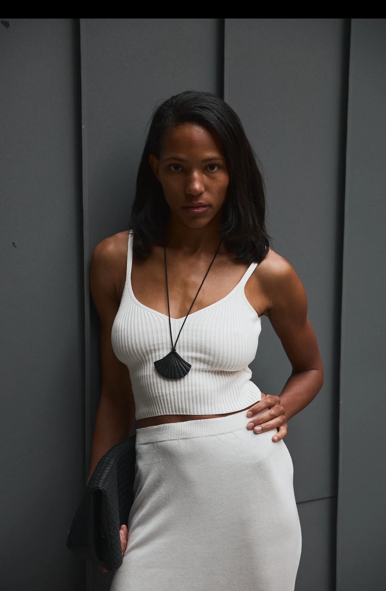Long Stretch Knit Tank