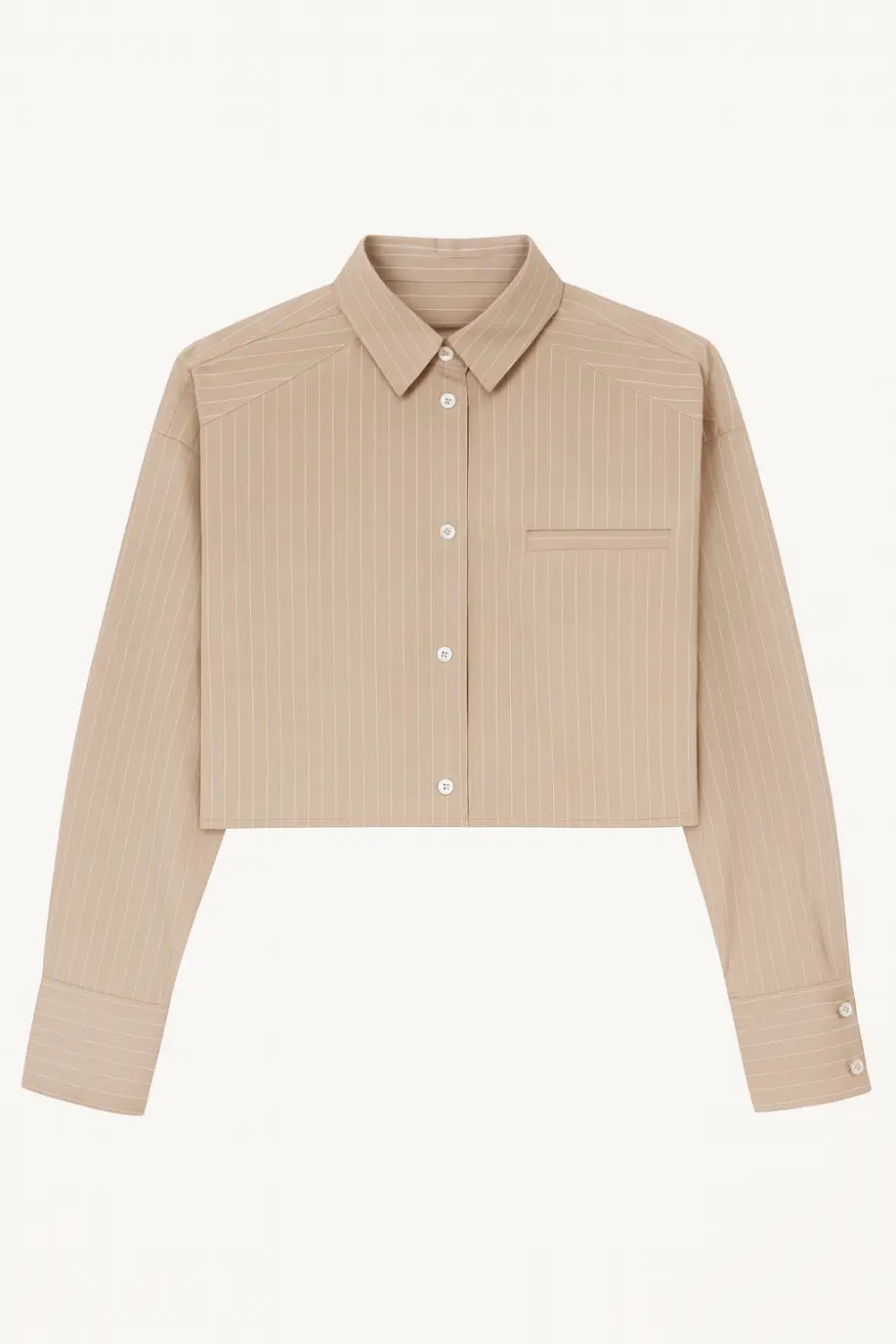 Cropped Striped Shirt