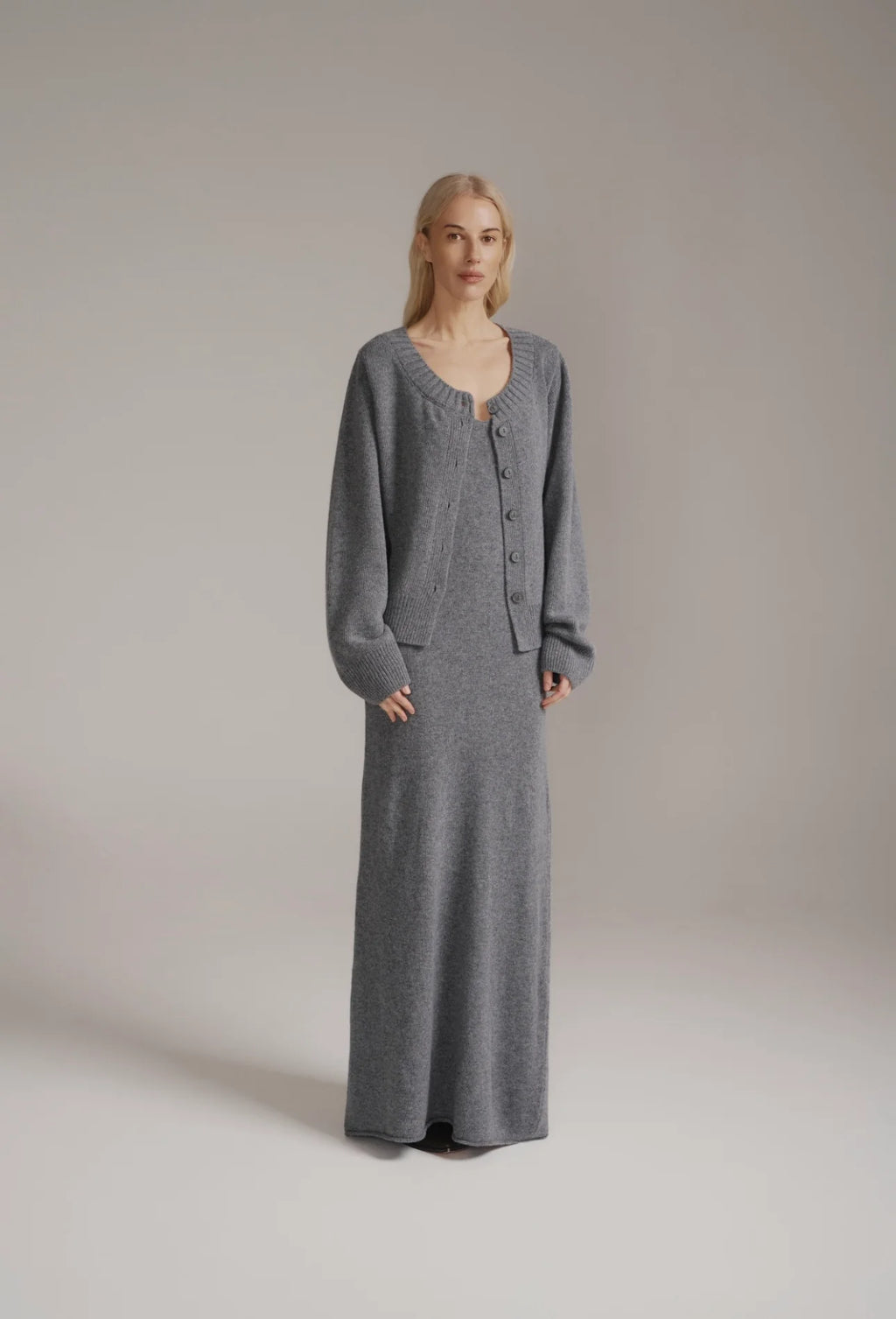 Cropped Lambswool Cardigan