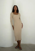 Ribbed Maxi Dress