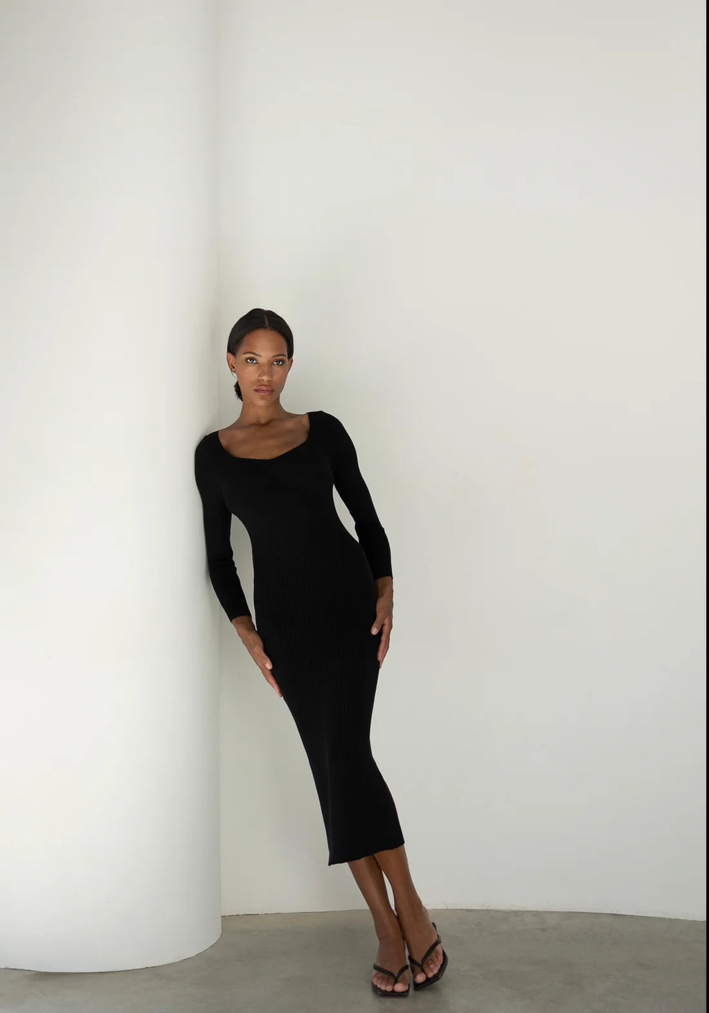 Ribbed Maxi Dress