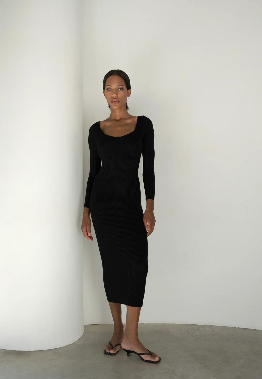 Ribbed Maxi Dress