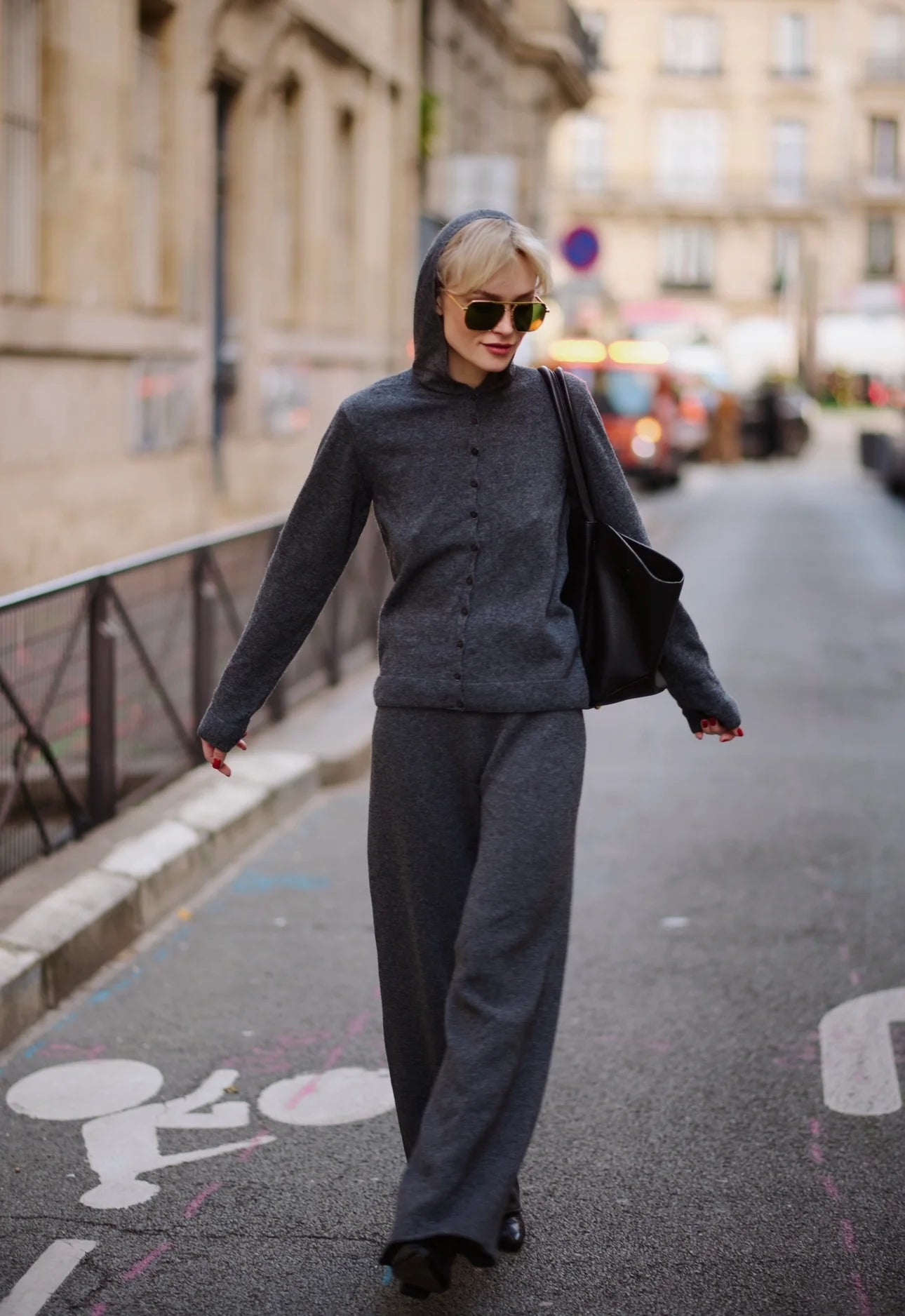 Wool Palazzo Trousers