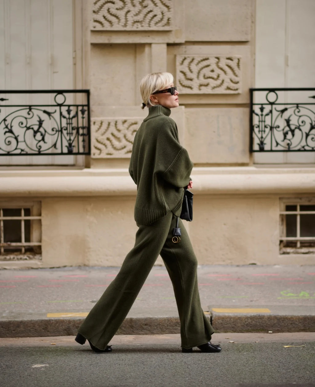 Wool Palazzo Trousers