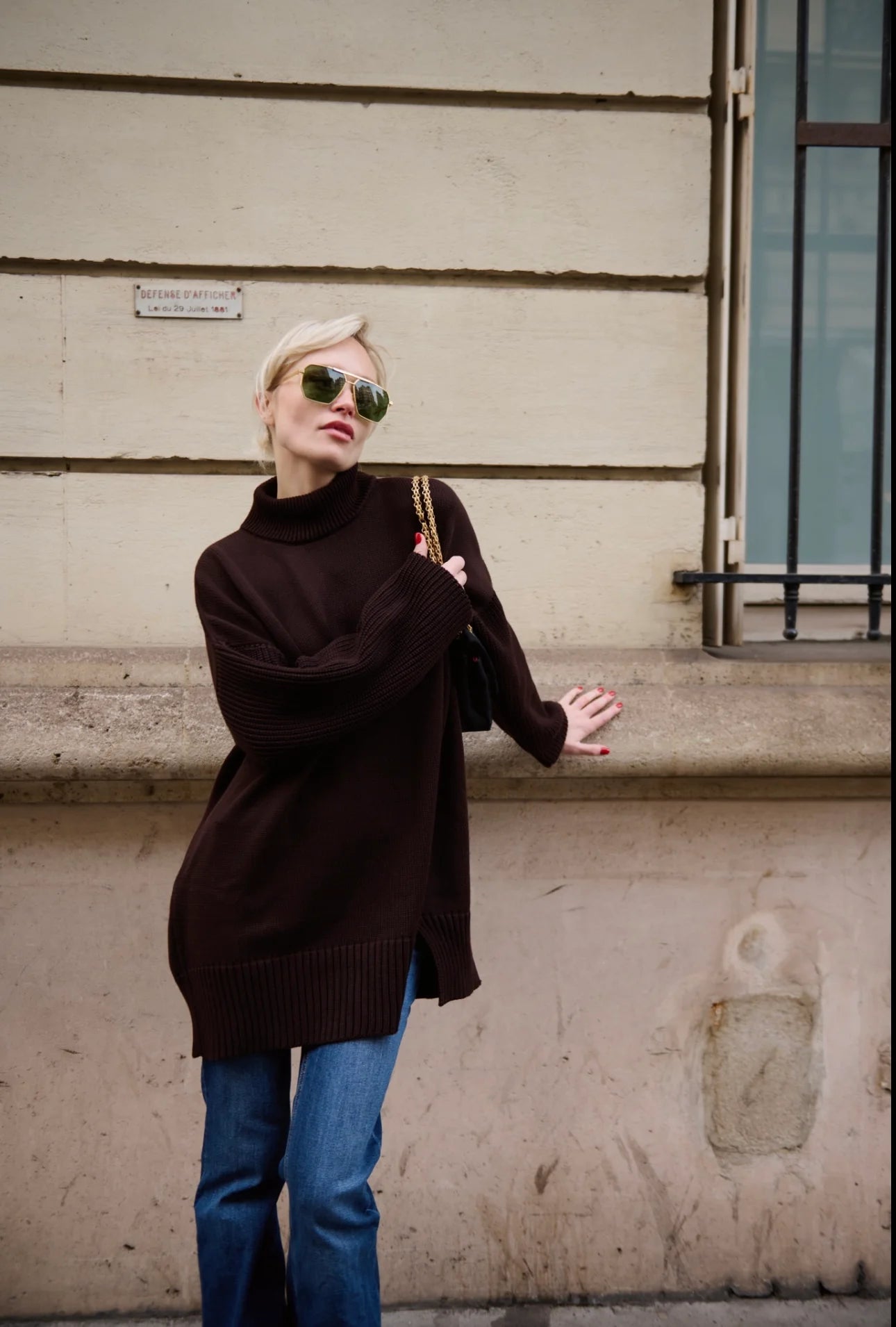 Knit Dress with Slit