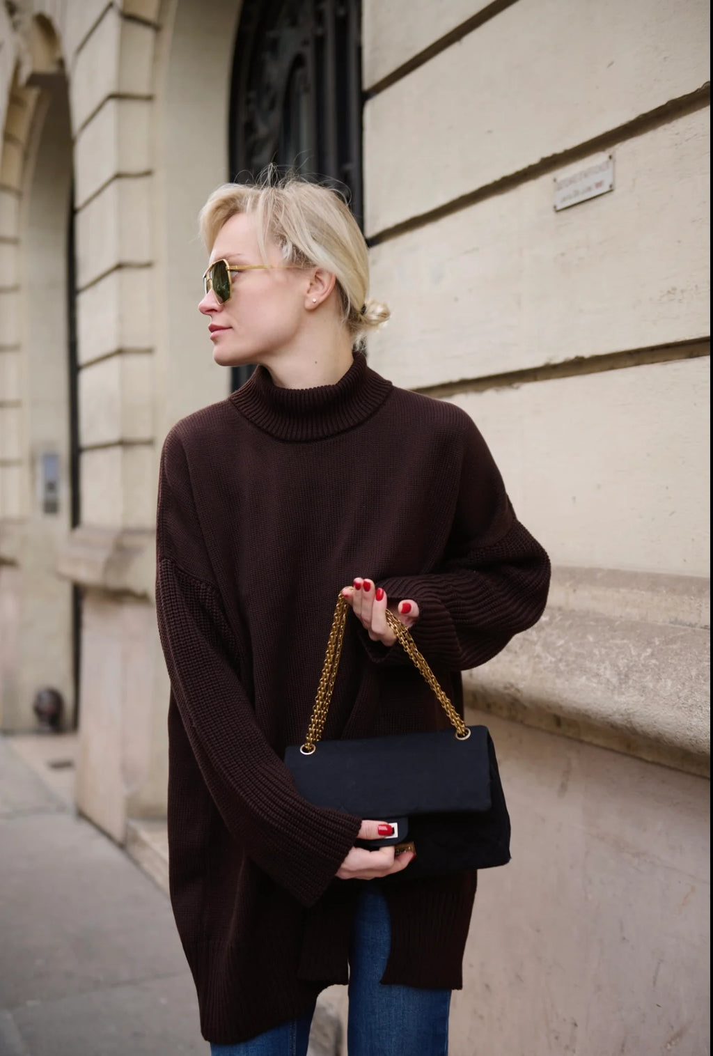 Knit Dress with Slit