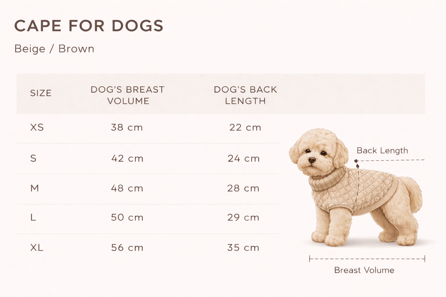Knitted Cape for Dogs
