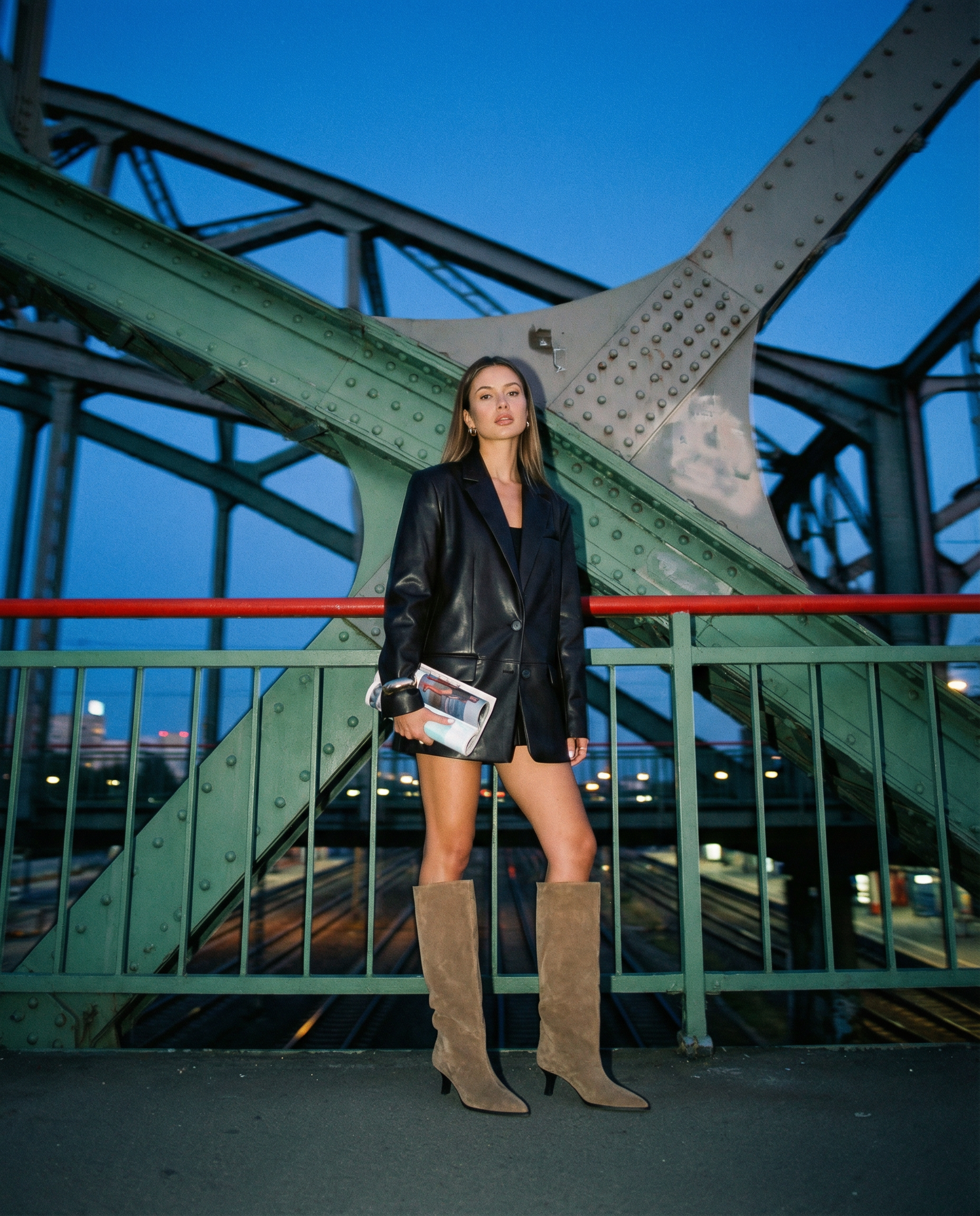 Emma Beige Leather Boots