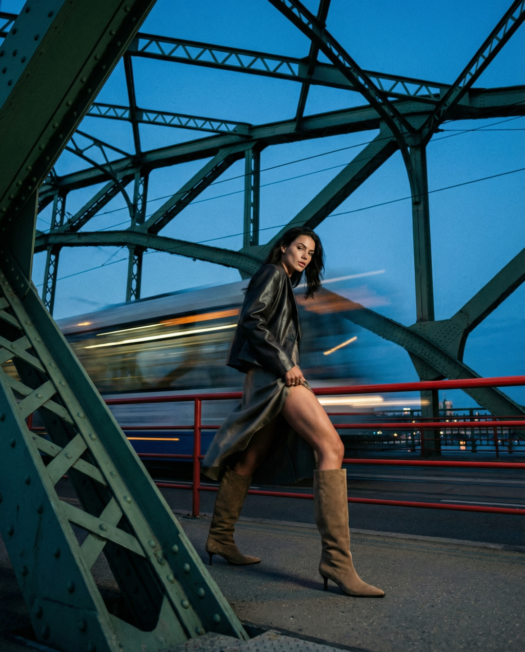 Emma Beige Leather Boots