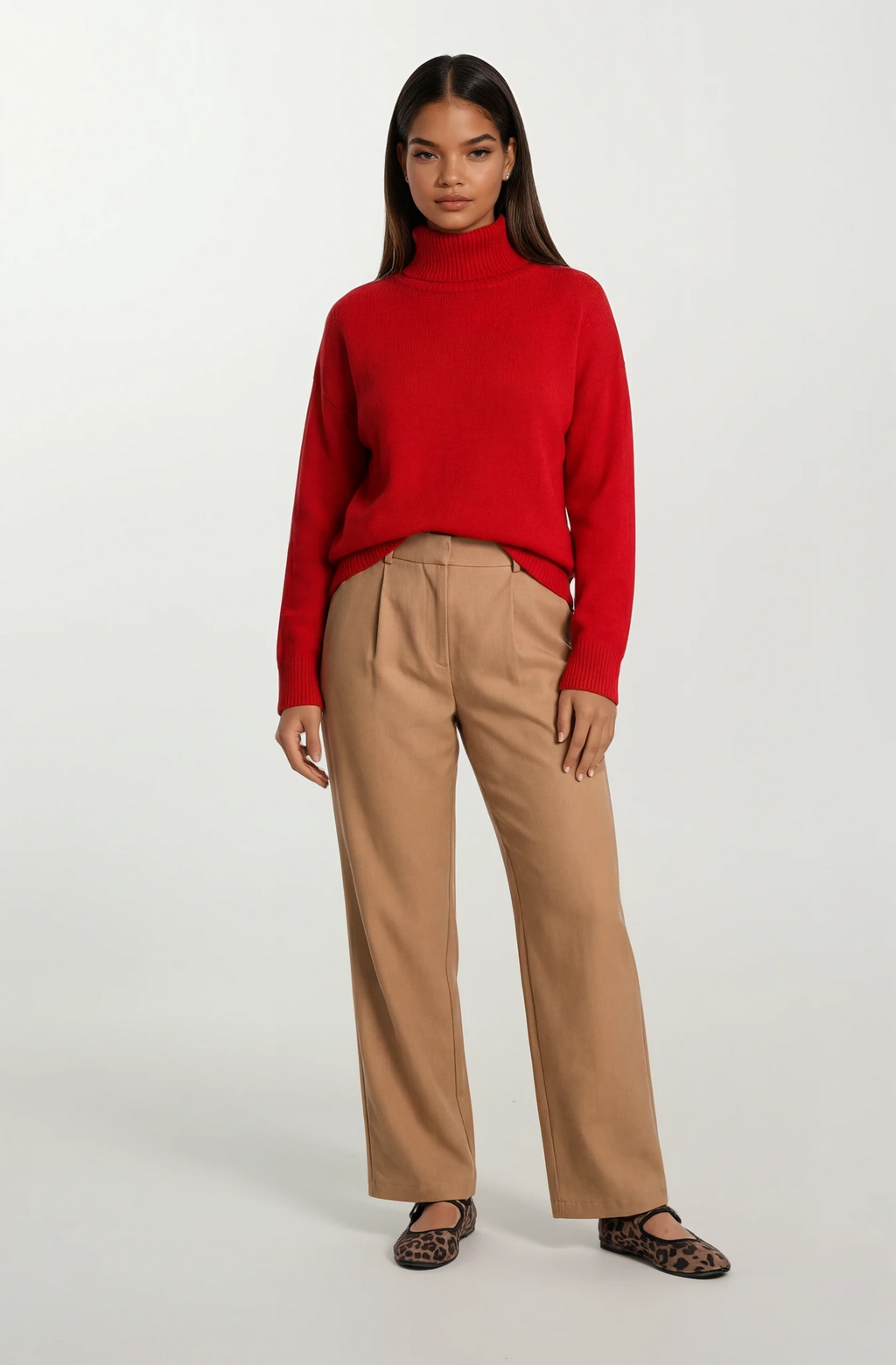 Tailored Knit Palazzo Pants