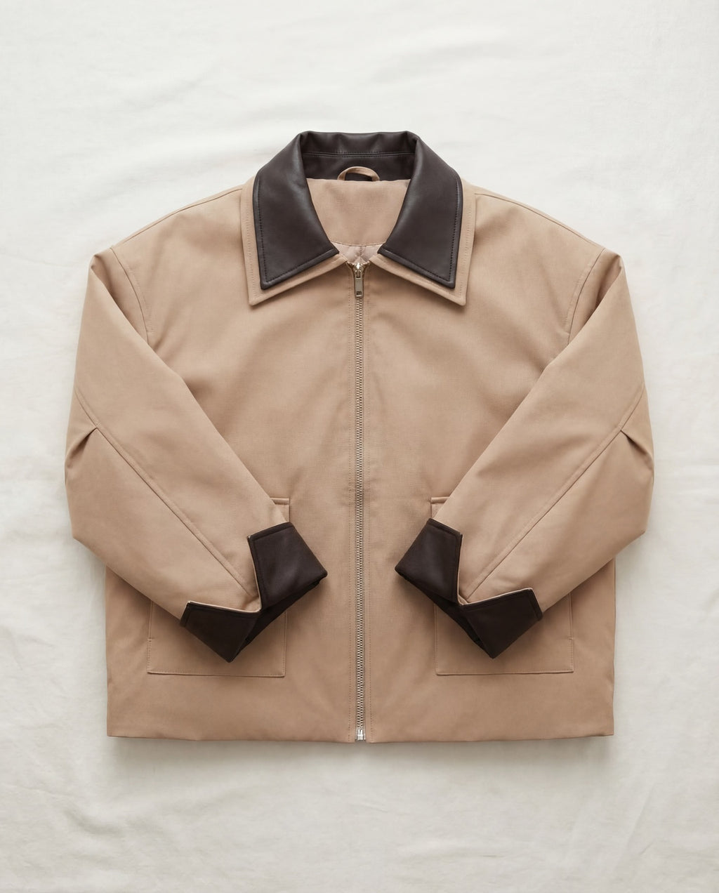 Insulated Jacket with Contrast Collar