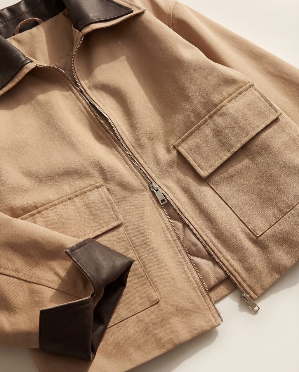 Insulated Jacket with Contrast Collar