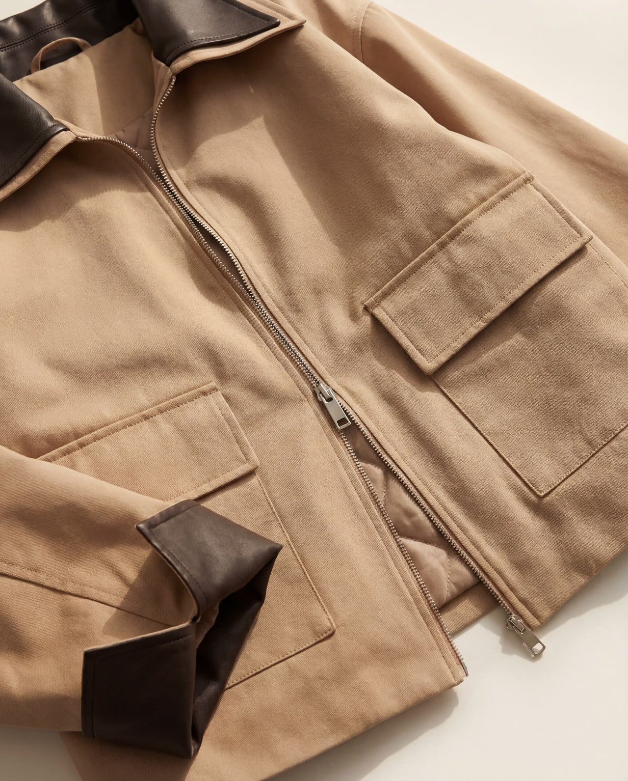 Insulated Jacket with Contrast Collar